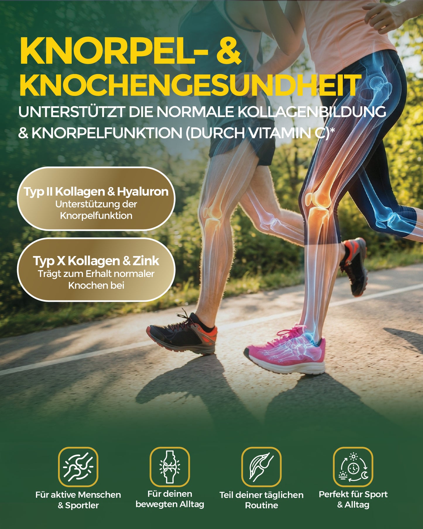 Multi Kollagen Komplex 5 Typen (I-X) mit Peptan & Colartix | Hyaluron, Biotin, Zink & Vitamin C | Wildbeere Pulver: Haut, Haare, Nägel, Sehkraft & Knochen | 300g (30 Port.) | Made in EU